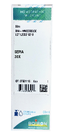 Sepia 30X Boiron Liquid Dilutions 60ml