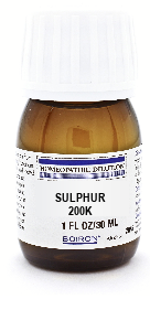 Sulphur 200C Boiron Liquid Dilutions 30ml