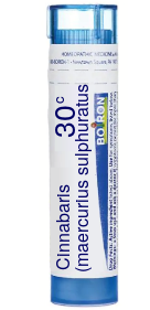 Cinnabaris (Maercurius Sulphuratus Ruber) 30C Boiron Pellets 80 pellets