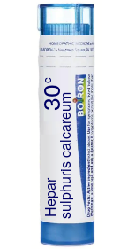Hepar Sulphuris Calcareum 30C Boiron Pellets 80 pellets