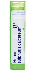 Hepar Sulphuris Calcareum 8X Boiron Pellets 80 pellets