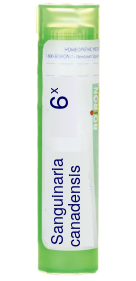 Sanguinaria Canadensis 6X Boiron Pellets 80 pellets
